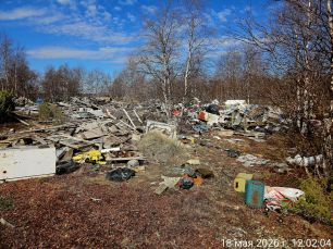 Несанкционированная свалка в д. Пылемец до начала работ